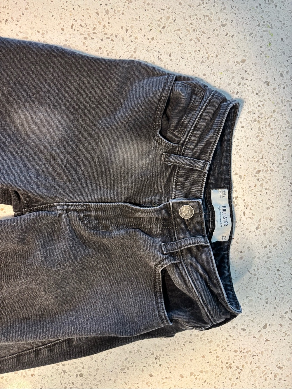 Hollister Women’s Washed Charcoal Denim Jeans